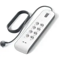 Belkin Bsv804vf2m-v2 2x Usb-strømskinne 8 Udtag