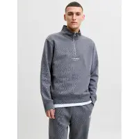 Jack & Jones Printet Sweatshirt Med Halv Lynlås