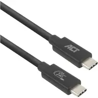ACT USB4 20Gbps 240W USB Type-C kabel, USB-IF certificeret, 2 meter