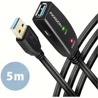 Axagon ADR-305 - USB forlængerkabel - USB Type A (han) til USB Type A, Micro-USB Type B (hun) - USB 3.2 Gen 1 - 5 m - aktiv forlængelse