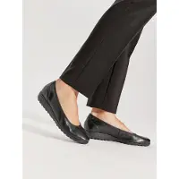 Caprice Ballerina, black, made of Leather with Wedge heel, Size 38