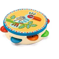 Djeco Tamburin - Multifarvet - - OneSize - Musikinstrumenter