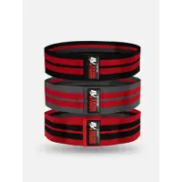 Gorilla wear Glute Band 3 Pakke Sort Rød Grå