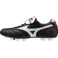Mizuno Morelia II Made in Japan FG - Sort/Hvid/Rød - Græs (FG), størrelse 46