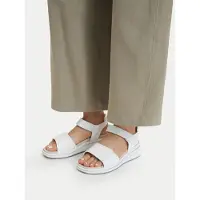 Caprice Heeled sandal, white, made of Leather with Wedge heel, Size 37