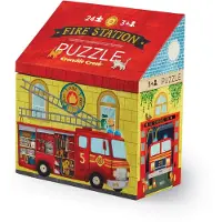 Crocodile Creek Puslespil - 24 Brikker - Fire Station - - OneSize - Puslespil