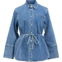 Object Denim Med Bælte Skjorte