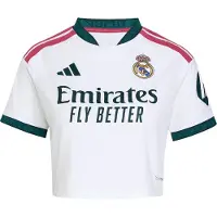 Adidas Real Madrid 26/27 Cropped hjemmebanetrøje, størrelse Small