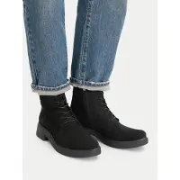 Caprice Bootie, black, made of Leather with Block heel, Size 37.5