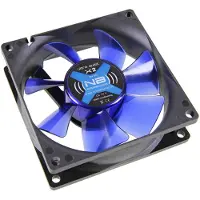 Noiseblocker BlackSilent Fan X2 PC-kabinet-blæser Sort (B x H x T) 80 x 80 x 25 mm