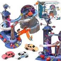 Maksik Race track with cars Space station