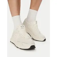 Armani Exchange A|X Armani Exchangetil mænd. XM002635AF19388M0107 Sko everest hvid (41), Stof, Fast, Blonder, Sport