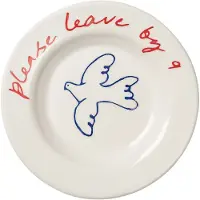 Pick a Poppy Bird Tapas tallerken Blue, 15 cm