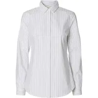 Selected Bluse 'SLFROMIE' grå / hvid