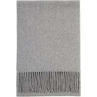 GOBI Cashmere Sjal 'Unisex Cashmere Fringed Scarf' røggrå