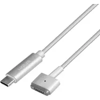 Logilink USB-C til Magsafe2-kabel, PD, 1,8 m, MacBook Pro/Air 2012-2017, sølv