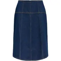 Object Denim Midinederdel