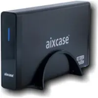 Aixcase AIX-BL35SU3, HDD kabinet, 3.5, SATA, Serial ATA II, Serial ATA III, 5 Gbit/sek., USB-tilslutning, Sort