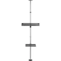 Techly ICA-TR32, 94 cm (37), 177,8 cm (70), 30 kg, 200 x 200 mm, 600 x 400 mm, Sølv