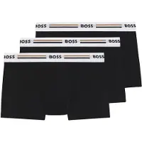 BOSS Boksershorts lysebrun / sort / hvid