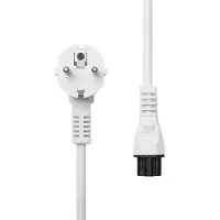 Microconnect CEE 7/7 - C5 Strømkabel 3m Hvid Vinklet Schuko, Han-Hun, PE010830W