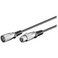 Microconnect - Forlængerkabel til audio - XLR3 hun til XLR3 han - 20 m