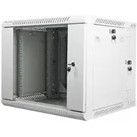 Lanberg - Rack kabinet - vægmonterbar - grå, RAL 7035 - 9U - 19