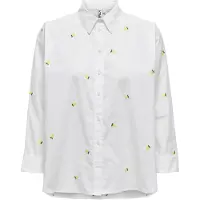 ONLY Bluse 'ONLNew Lina' gul / grøn / hvid