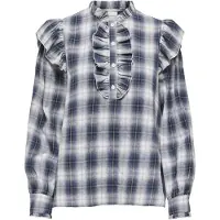 ONLY Bluse 'ONLFiga' natblå / mørkeblå / offwhite