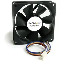 StarTech.com Startech 80x25mm Computer Case Fan with PWM - Pulse Width Modulation Connector - computer cooling Fan - 80mm Fan - pwm Fan (FAN8025PWM) - Indsats med blæser - 80 mm - sort