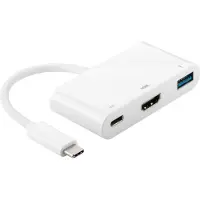 Microconnect - Ekstern videoadapter - USB-C 3.1 - HDMI - hvid