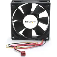 StarTech.com Startech 80x25mm Dual Ball Bearing Computer Case Fan w/ TX3 Connector (FANBOX2) - Ventilationspakke for system - 80 mm