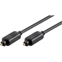 Microconnect - Digital lydkabel (optisk) - TOSLINK han til TOSLINK han - 10 m - fiberoptik - sort