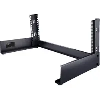 StarTech.com Startech 4U 19 Desktop Open Frame Rack, 2 Post Free-Standing Network Rack Switch Depth for Patch Panel/Data/AV/IT/Communication/Studio/Computer Equi