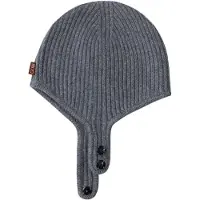 GOBI Cashmere Hue 'Knitted Aviator Cap' grå