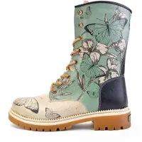 Goby Boots 'JNR' beige / turkis / sort