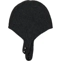 GOBI Cashmere Hue 'Knitted Aviator Cap' antracit