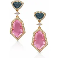 Avant Garde Øreringe 'Serenya' lys pink