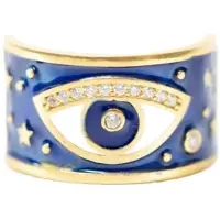 Les Reines Ring 'Eye of Istanbul' guld