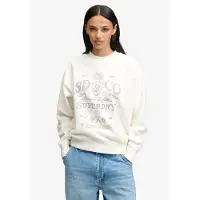 Superdry Superdrytil kvinder. W2012730A Vintage Workwear-sweatshirt i cremehvid (M), Casual, Bomuld