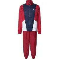 Nike Joggingdragt 'CLUB' navy / rubinrød / hvid