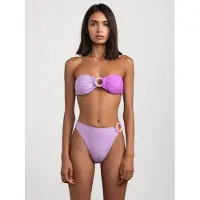Flavia Valentini Bikini 'Athena Wooden Bikini Set - Lilac' pastellilla
