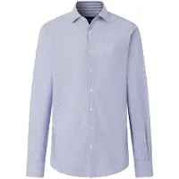 Hackett London Hackett Londontil mænd. HM3010750 skjorte bengal striber bi-stretch fit tailored blå (M), Casual, Bomuld, Klassisk, Lange ærmer