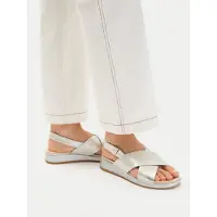 Caprice Sandal, metallic, made of Leather without heel, Size 39