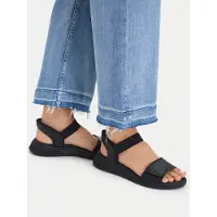 Caprice Sandal, black, made of Leather without heel, Size 40