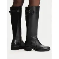 Caprice Boots, black, made of Leather and synthetic with Block heel, Size 38
