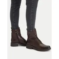 Caprice Bootie, brown, made of Leather with Block heel, Size 40.5
