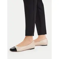 Caprice Ballerina, metallic, made of Leather and textile with Block heel, Size 39