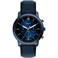 Fossil Analogt ur 'NEUTRA' navy / hvid