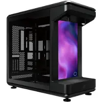Cooler Master PC-kabinet ATX - - MasterFrame 360 Stage Mirror - Sort - Ekstern struktur i aluminium - Kabelstyringsrum